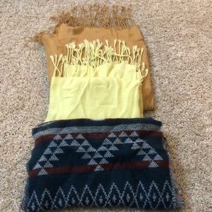 Bundle of three scarves!